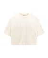 Moncler Sequin-embellished T-shirt In White