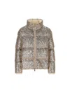 Moncler Sequinned Zip-up Puffer Jacket In M14