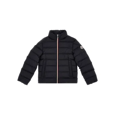 Moncler 'serapio' Recycled Nylon Down Jacket Kids In Black