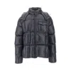 Moncler Padded Hooded Coat With Flap Pocket In Black