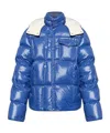 Moncler Serfanto Hooded Puffer Jacket In Blue