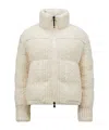 Moncler Serfaus Long-sleeved Wool Down Jacket In White