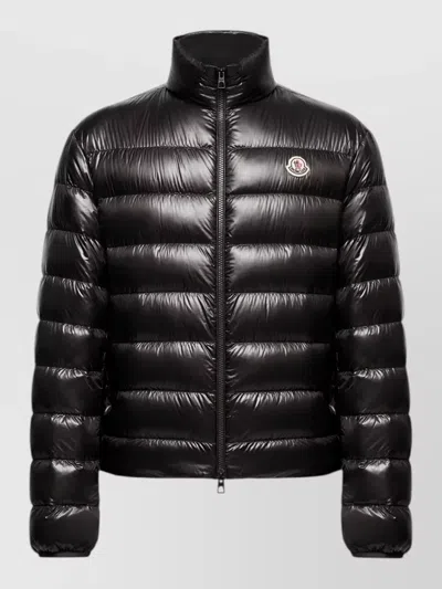 Moncler Water-repellent Micro Ripstop Down-filled Jacket With Drawstring Hem In Brown