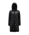 Moncler Serilong Diamond-quilted Puffer Coat In Black