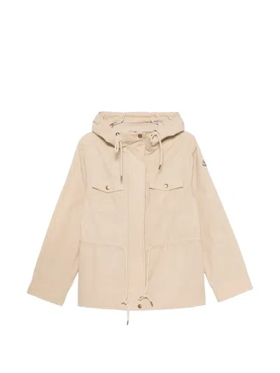 Moncler Serin Drawstring-waist Jacket In Neutral