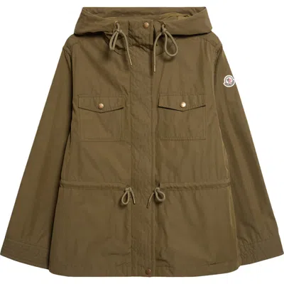 Moncler Serin Short Parka In Green