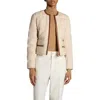 Moncler Serinde Wool Blend Down Jacket In Soft Beige
