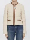 Moncler Serinde Wool Blend Down Jacket In Multi