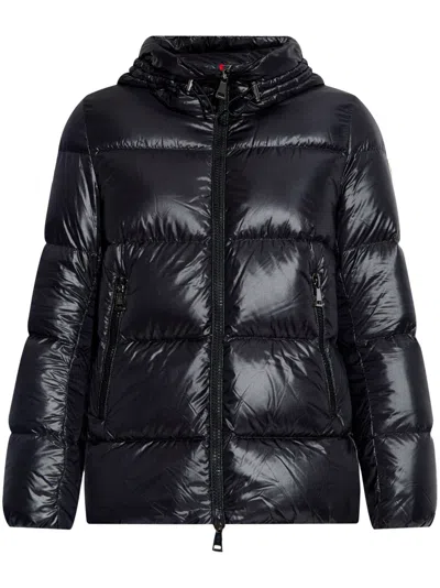 Moncler Glesse Padded Hooded Shell Jacket In Black