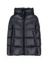 Moncler Bady Hooded Short Down Jacket In Black