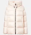Moncler Serittes Hooded Short Down Jacket In White
