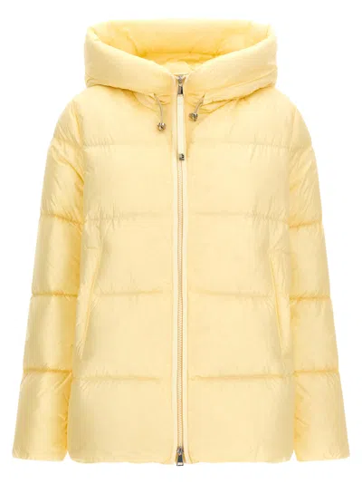 Moncler 'serittes' Down Jacket In Yellow