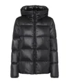 Moncler Black Quilted Jacket In Black