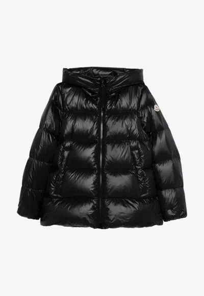 Moncler Serittes Short Down Jacket In Black