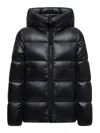 Moncler Serittes Short Down Jacket With Hood In Black