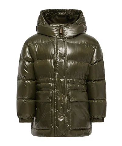 Moncler Sesie Hooded Down Parka In Green