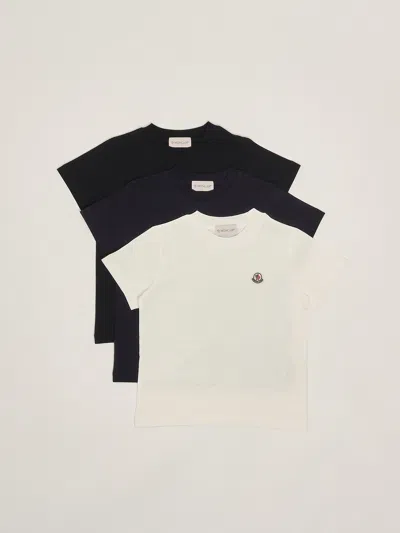 Moncler Kids' Set 3 T-shirt T-shirt In White