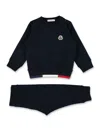 Moncler Two Pieces Suit In Navy