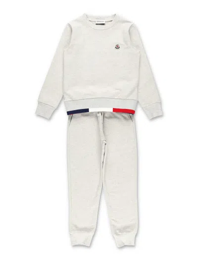 Moncler Kids' Set Jogging+fleece In White