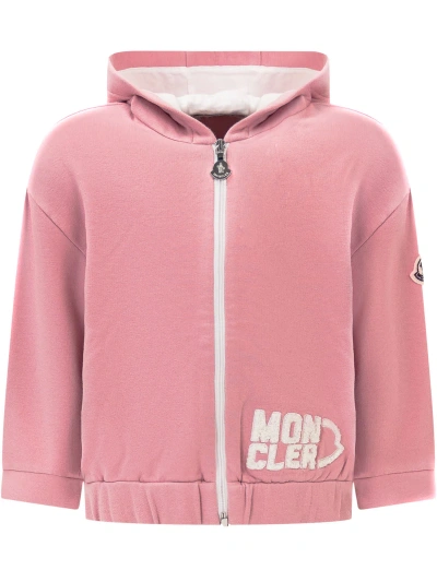 Moncler Kids' Set Sweatshirt And Pants In Rosa