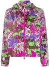 Moncler Severau Floral-print Jacket In Violett