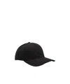 Moncler Cotton Gabardine Curved Brim Baseball Cap In Black