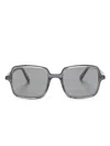 Moncler Sonnenbrille Mit Eckigem Gestell In Black