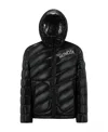 Moncler Shama Logo-print Quilted Puffer Jacket In Black