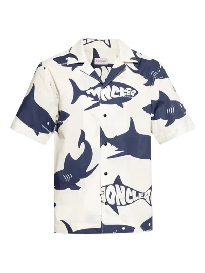 MONCLER SHARK-PRINT SHIRT