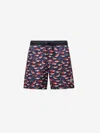 Moncler Men's Printed Swim Shorts In Multicolor