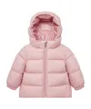 Moncler Sharon Hooded Down Jacket Pink In Pink