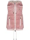 MONCLER SHEARLING HOODED GILET