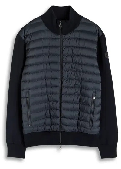 Moncler Shell And Cotton-blend Jacket In Black