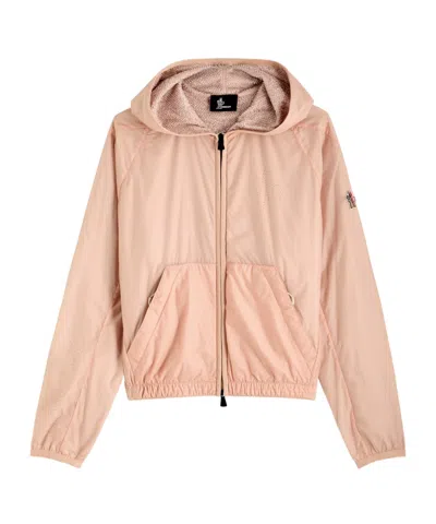 Moncler Shell Cardigan Jacket In Pink