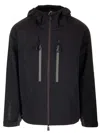 Moncler Veste À Capuche Imperméable Orden In Black