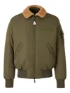Moncler Maulevrier Double-faced Down Jacket In Green