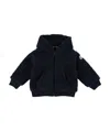 Moncler Sherpa Fleece Hoodie In Blue