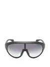 Moncler Shield-frame Sunglasses In Black