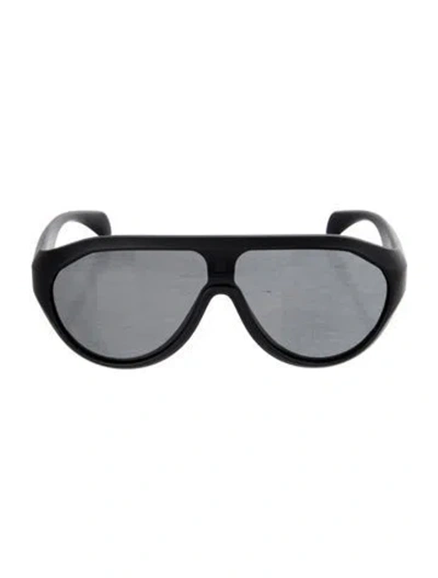 Pre-owned Moncler Shield Tinted Sunglasses In Black