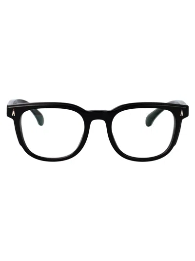 MONCLER MONCLER SHINY BLACK ACETATE GLASSES