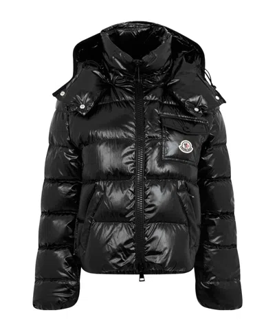 Moncler Shiny Black Quilted Down Jacket