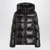 Moncler Hooded Long Sleeve Puffer Jacket In Black