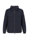 Moncler Grenoble Shipton Hooded Performance Jacket In Blue