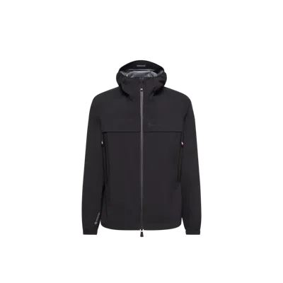 MONCLER MONCLER SHIPTON HOODED PACKABLE GORE-TEX SHELL JACKET, MEN, BLACK, SIZE: 2