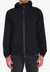 Moncler Shipton Hooded Packable Gore-tex Shell Jacket In Black