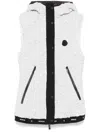 Moncler Shirred Gilet In Grey