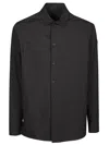 Moncler Buttoned Long-sleeved Shirt In Black