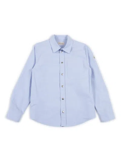 Moncler Kids' Shirt In Blue
