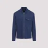 Moncler Zip-up Overshirt In Dark Blue