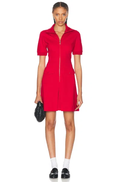 Moncler Shirt Dress In Jester Red